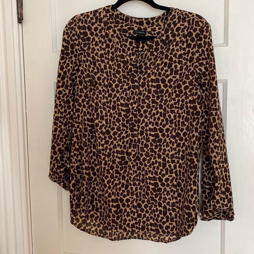 Talbots Leopard Print Women's Top. Size S